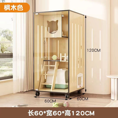 Cat Cage Cat Villa Pet Cabinet Large Free Space Luxury Cat Cat House Cat House Cat House Pet Cabinet