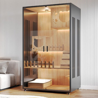 Cat Villa Wooden Cat Cage Household Indoor Double-layer Cat Cabinet Three-layer Cat House Pet Cabinet Cat Nest Cat House