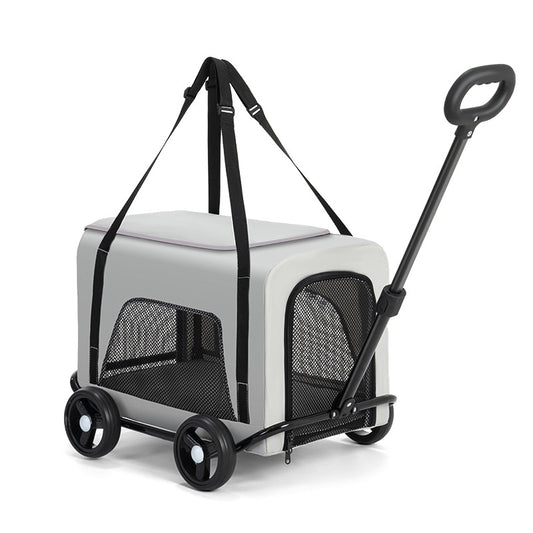 Wholesale Small Pet Cart Dog Cat Teddy Baby Cart Going Out Small Pet Cart Lightweight