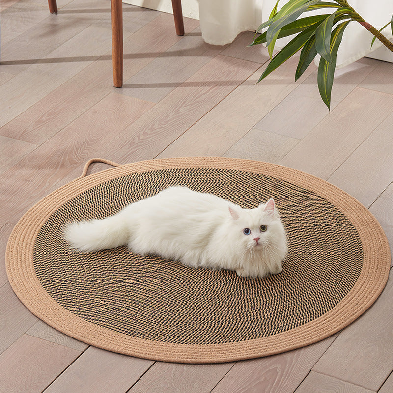 Cat cushions for sleeping in summer are wear-resistant and cannot drop chips. Pet supplies. Rattan mat, cat ice mat, floor mat, cat scratching board.