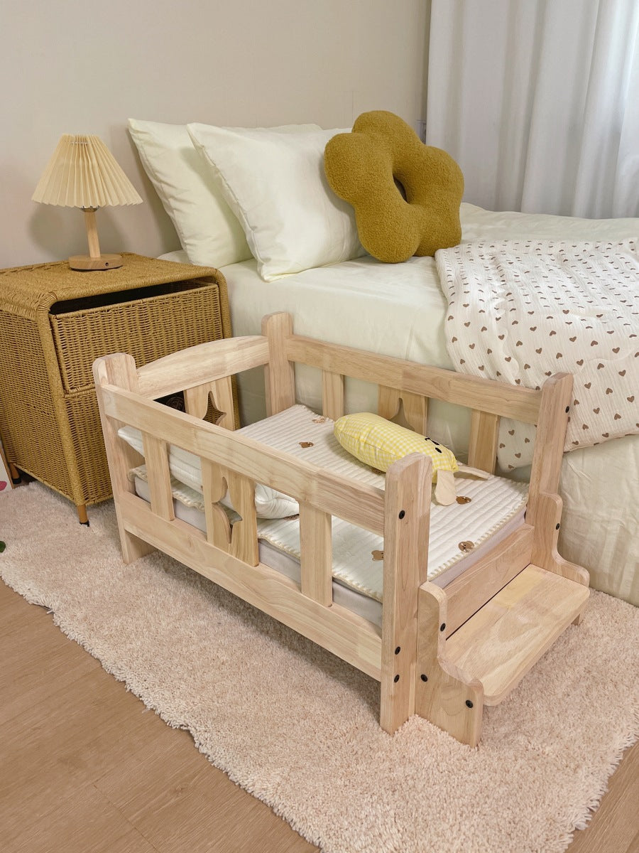 Pet wooden bed, dog wooden bed, pet dog cat wooden bed, small and medium-sized dogs, off-ground four-season wooden nest
