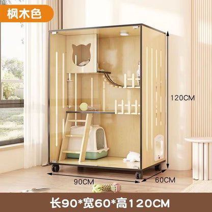 Cat Cage Cat Villa Pet Cabinet Large Free Space Luxury Cat Cat House Cat House Cat House Pet Cabinet