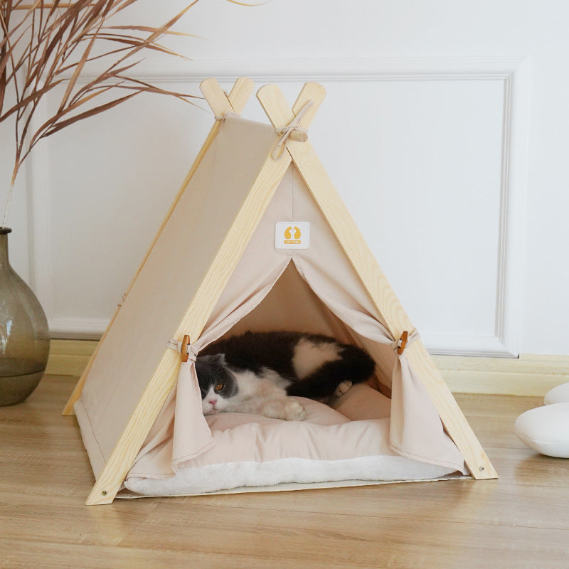 Wholesale Pet Tent Kennel Four Seasons Universal Cat Delivery Room Closed Pine Winter Warm Cat Tent Cat Nest