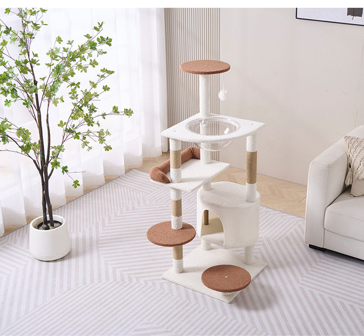 Wholesale cat climbing frame big cat special cat frame plush products pet supplies tease cat ball cat