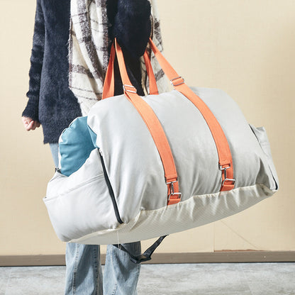 Wholesale waterproof technology cloth pet handbag lightweight dog bag cat bag portable car pet bag safety seat
