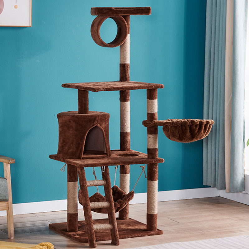 Wholesale Foreign Trade Export Cat Climbing Frame Cat Nest Cat Tree Integrated Cat Nest Cat Scratching Post Cat Jumping Platform Cat Climbing Toys