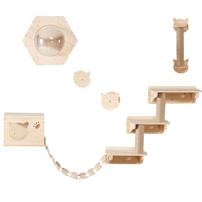 Wholesale Wall hanging cat litter cat tree cat jumping platform wall cat climbing frame cat room toy pet litter