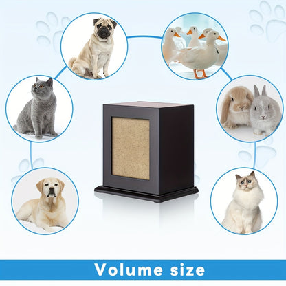 Wooden Pet Urn Wooden Cat Dog Pet Small Coffin Animal Funeral Supplies Memorial Box Wholesale