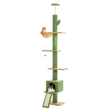 Wholesale Tongtian Pillar Cactus Cat Nest Cat Tree Integrated Cat Scratch Board Cat Toy Self-Hi Solid Wood Cat Climbing Frame