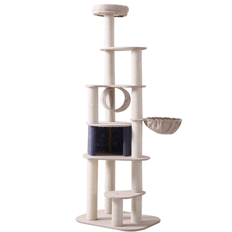 Wholesale cat climbing frame for big cats, cat climbing toys for multiple cats, suitable for bold sisal wear-resistant scratching column cat frame cattery