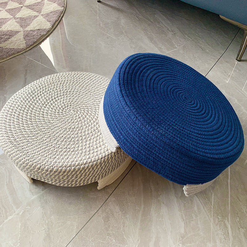 Cotton Thread Rattan Cat Nest Universal All Seasons Hand-woven Pet Nest Mat Summer Cat Mat Pet Home Storage Basket