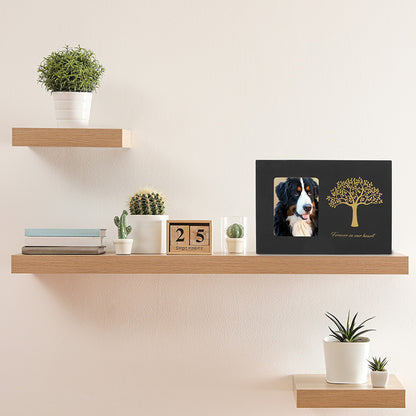 Wooden Black Box Tree of Life Pet Memorial Box Pet Dog Dog Cat Funeral Supplies Urn