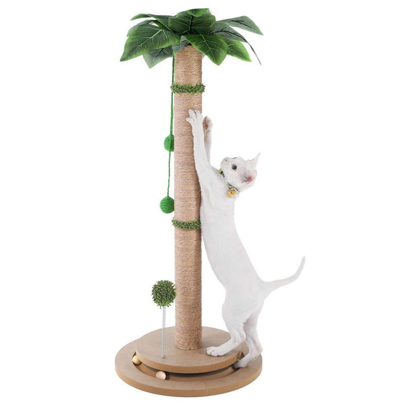 Wholesale sisal cat scratching column cat climbing frame claw grinder cat scratching board scratching hair scratching itching coconut tree cat toy wear-resistant