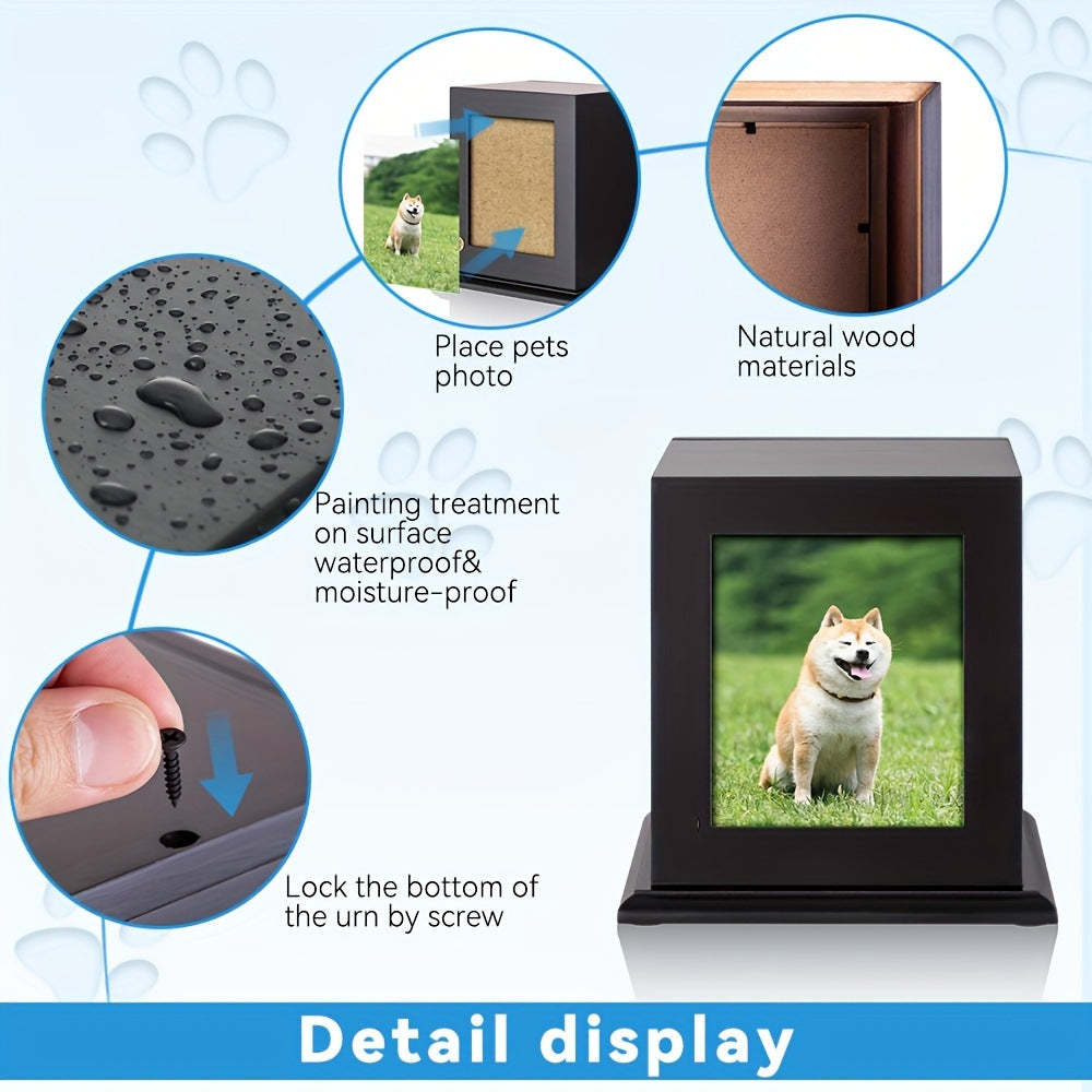 Wooden Pet Urn Wooden Cat Dog Pet Small Coffin Animal Funeral Supplies Memorial Box Wholesale