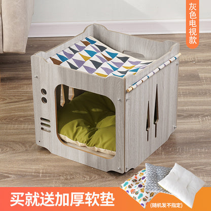 Wholesale Cat Nest Four Seasons Stackable Cat Bed House Furniture House Pet Supplies Cat Hammock