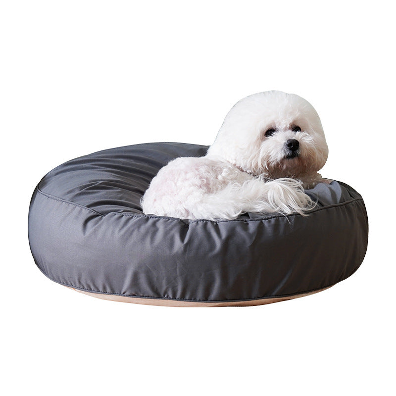 Wholesale pet moisture-proof and dustproof high elastic removable and washable large round bed pet bed dog bed dog pad cat cushion
