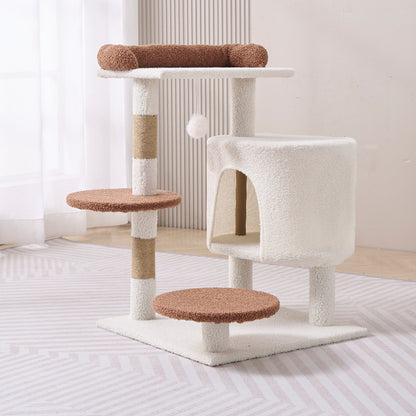 Wholesale cat climbing frame big cat special cat frame plush products pet supplies tease cat ball cat