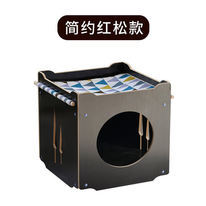 Wholesale cat litter, cat hammock cat tree cat box closed Yueshang cat litter cat pad