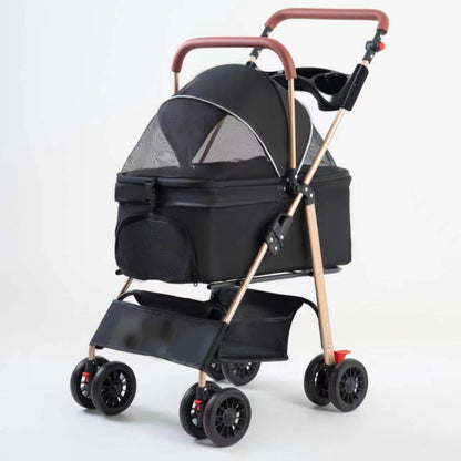 Wholesale pet cart gold tube design can be customized