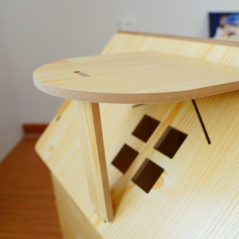 Wholesale Dog House Outdoor Wooden Kennel Wooden Kennel Guardrail Indoor Four Seasons Pet Cat Log House