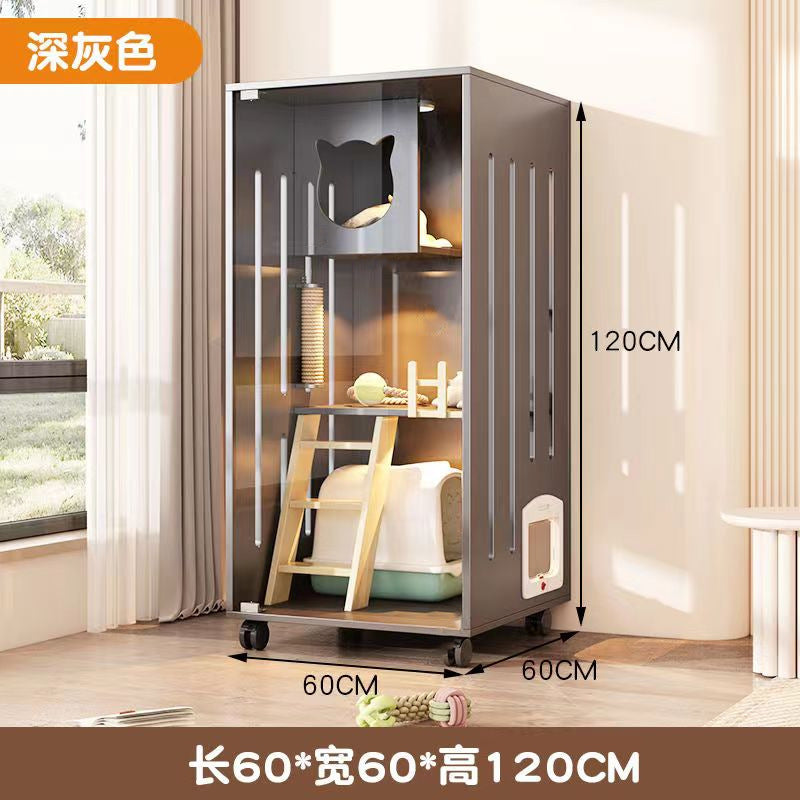Cat Cage Cat Villa Pet Cabinet Large Free Space Luxury Cat Cat House Cat House Cat House Pet Cabinet