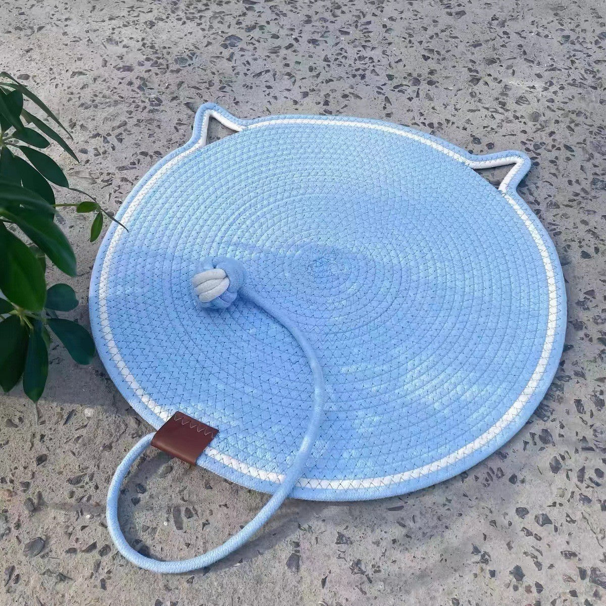 Cotton rope woven cat scratching pad toy ball integrated cat sleeping pad scratch resistant wear resistant washable pet pad