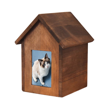Solid wood pet urn wooden pet cat factory direct sales animal coffin wholesale