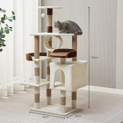 Cat climbing frame cat nest cat tree integrated household solid wood cat shelf space capsule cat nest cat observation platform cat jumping platform
