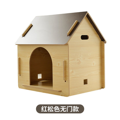 Wholesale Wooden Dog Cage Dog House Pet Fence Pet Wooden House Dog House Dog Cage Dog Mattress Cat Nest Free Four Seasons Mat