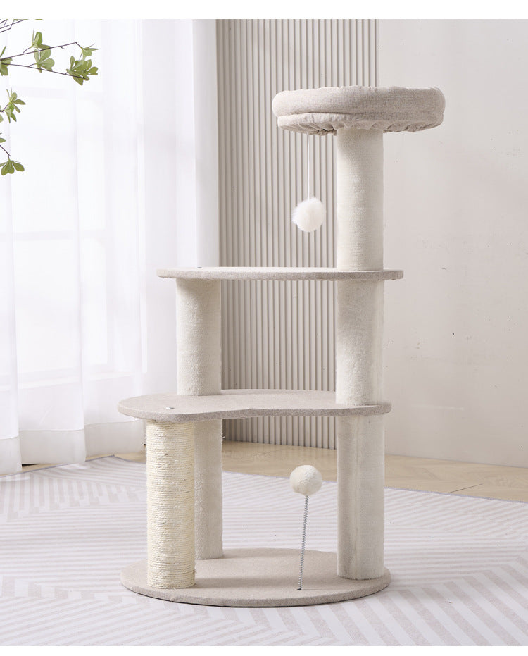 Wholesale large cat climbing frame cat jumping platform cotton and linen cool cat nest easy to clean cat toys pet supplies