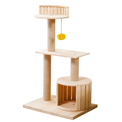 Wholesale cat climbing frame，Solid Wood Cat Nest ，Cat Tree ，Cat House ，Cat Nest Pine Cat Toy Cat Climbing Rack