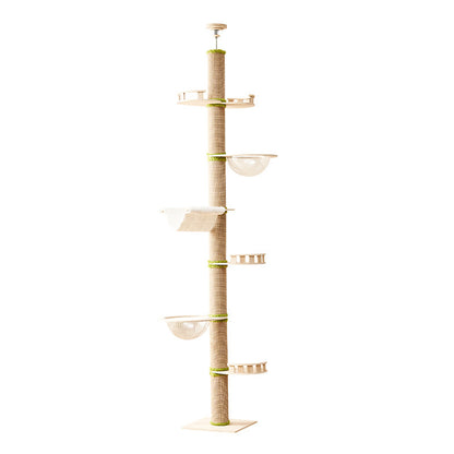 cat climbing frame is indomitable cat nest cat tree integrated sisal cat scratching column  indomitable