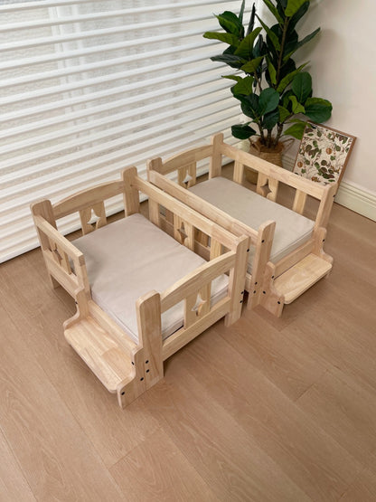 Pet wooden bed, dog wooden bed, pet dog cat wooden bed, small and medium-sized dogs, off-ground four-season wooden nest