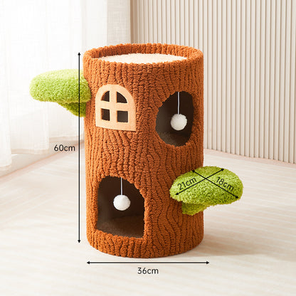 cattery Cat nest  integrated multi-layer cat nest large sisal cat scratching column cat tree cat scratching nest universal in all seasons