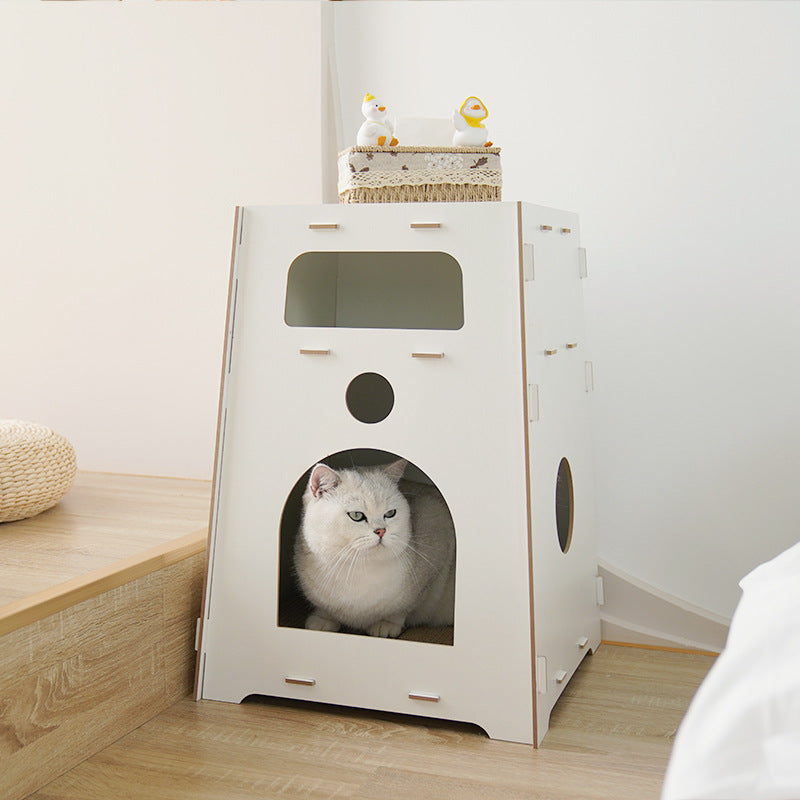 Wholesale Bedside Table Cat Nest Bedroom Home Wooden Splicing Assembly Cat Small Dog Universal House Cattery