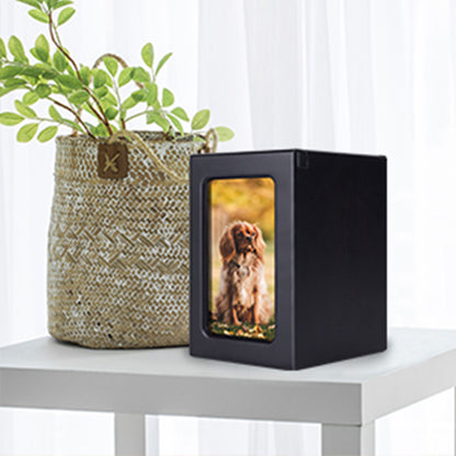 Wooden Photo Frame Pet Memorial Urn Wooden Funeral Cat Dog Memorial Urn