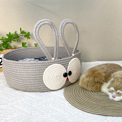 New woven cat litter summer woven cat litter four-season universal cat supplies cotton rope cat scratching board pet litter