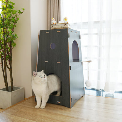Wholesale Bedside Table Cat Nest Bedroom Home Wooden Splicing Assembly Cat Small Dog Universal House Cattery