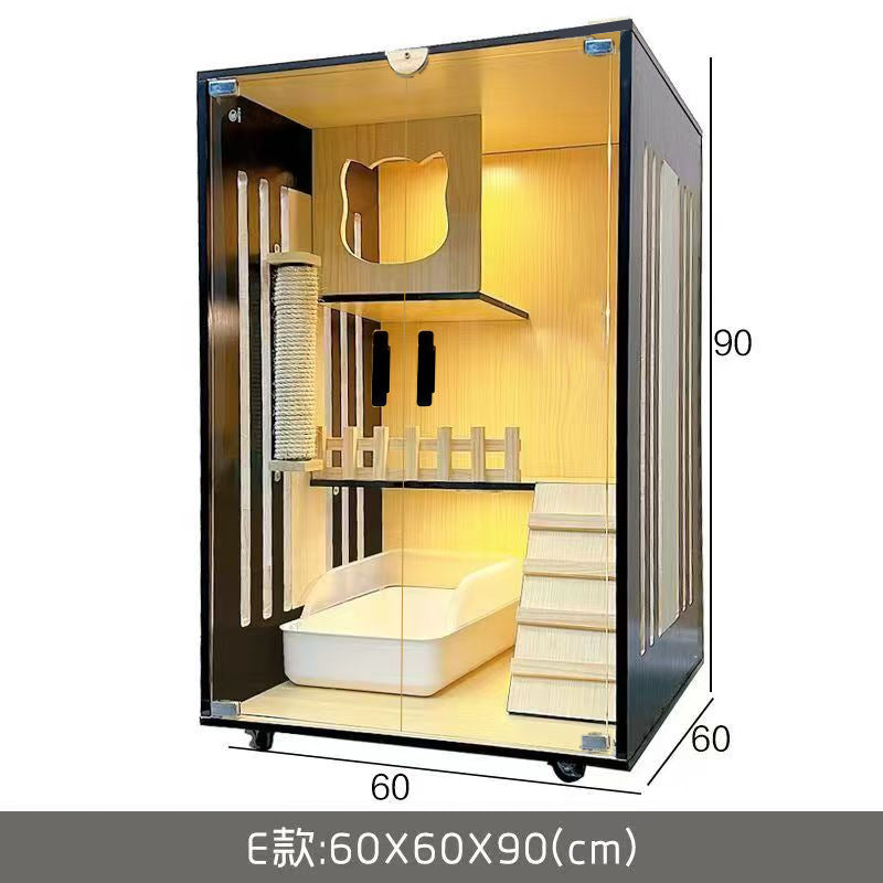 Cat villa cat cage cat cabinet wooden cat villa cat nest cat house cat big house second and third floor cat castle pet cabinet