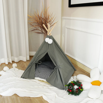 Wholesale cat litter kennel Japanese pet tent solid color cat dog small dog general pet supplies cat