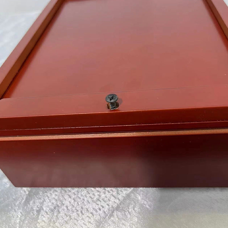 Wooden pet urn, pet cat and dog urn, bottom groove design pet commemorative box