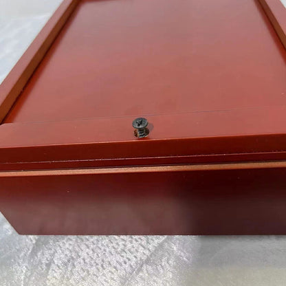 Wooden pet urn, pet cat and dog urn, bottom groove design pet commemorative box