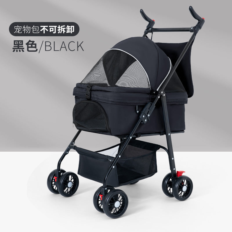 Wholesale Pet Cart Dog Cat Teddy Baby Cart Out Small Pet Cart Lightweight Foldable Outdoor Travel