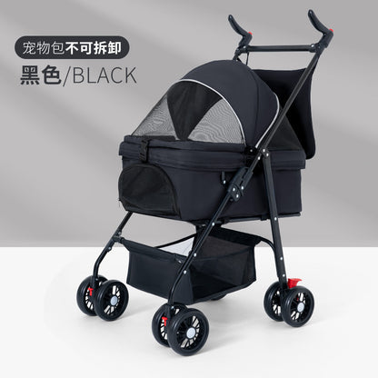 Wholesale Pet Cart Dog Cat Teddy Baby Cart Out Small Pet Cart Lightweight Foldable Outdoor Travel