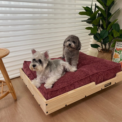 Pet tatami bed, pet dog cat Neil removable nest pad cloud velvet cotton large, medium and small dog tatami