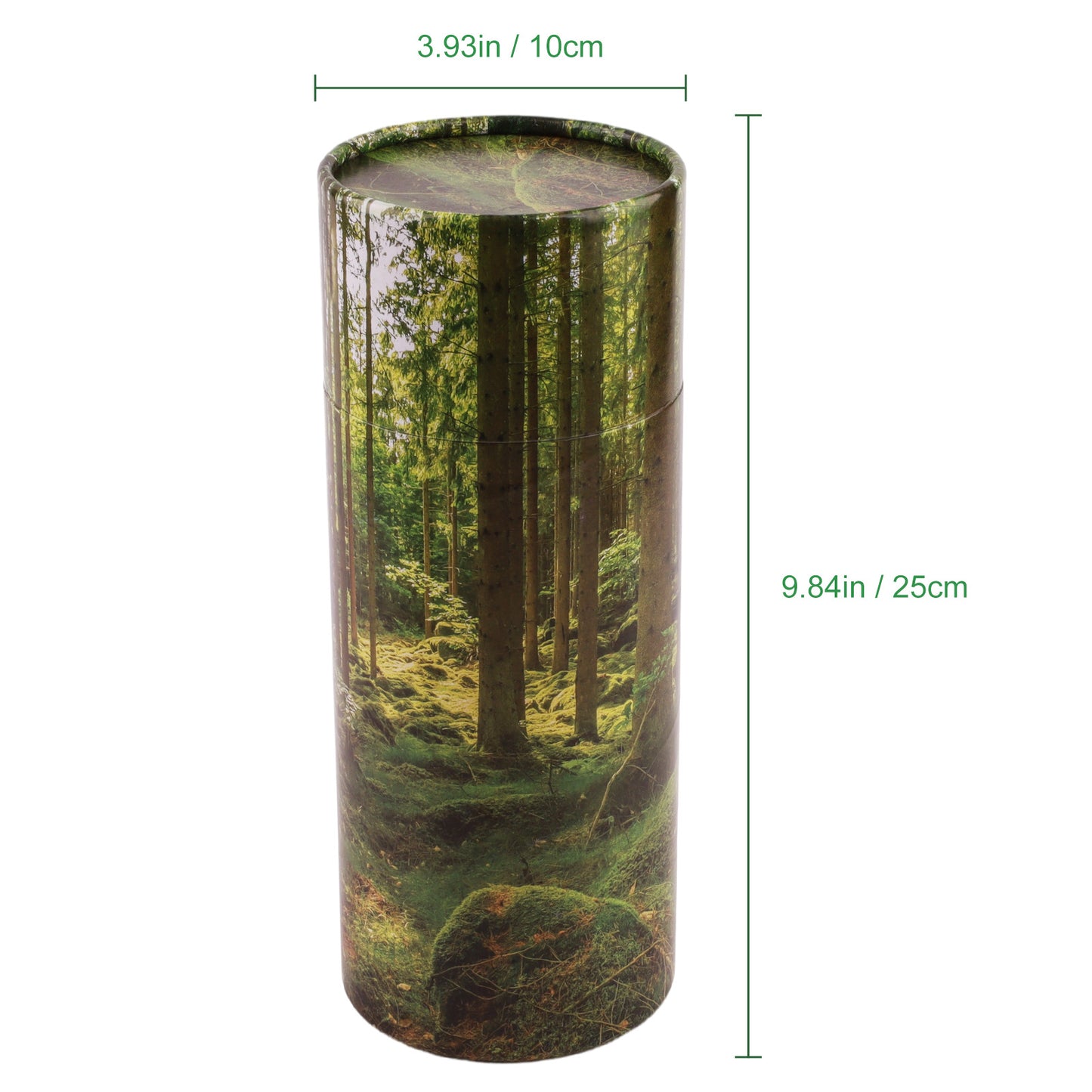 Direct supply cylindrical wood paper tube biodegradable wooden pet memorial funeral urn