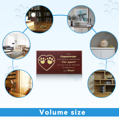 Wooden pet urn cat dog small animal commemorative coffin box pet funeral supplies urn wooden box