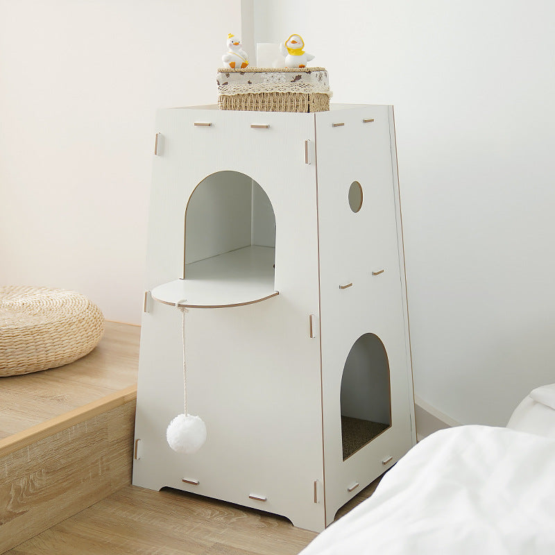 Wholesale Bedside Table Cat Nest Bedroom Home Wooden Splicing Assembly Cat Small Dog Universal House Cattery