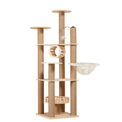 Wholesale Pine Cat Climbing Frame Cat Nest Cat House Cat Jump Platform Processing Space Capsule Cat Toys Pet Nest Pet Supplies Cat Room