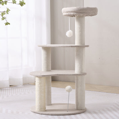 Wholesale cat climbing frame for big cats, cat climbing toys for multiple cats, suitable for bold sisal wear-resistant scratching column cat frame cattery